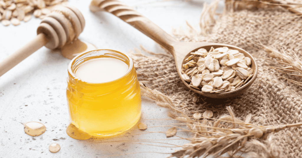 Honey and Oat Scrub recipe for natural skincare